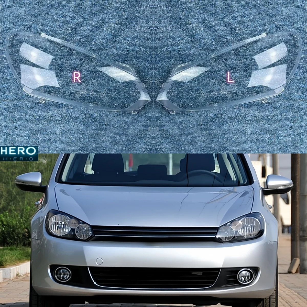 

Для Volkswagen VW Golf 6 Xenon/GTI 2010 2011 2012 2013 налобный фонарь стеклянная крышка Налобные фонари прозрачная оболочка объектив налобный фонарь