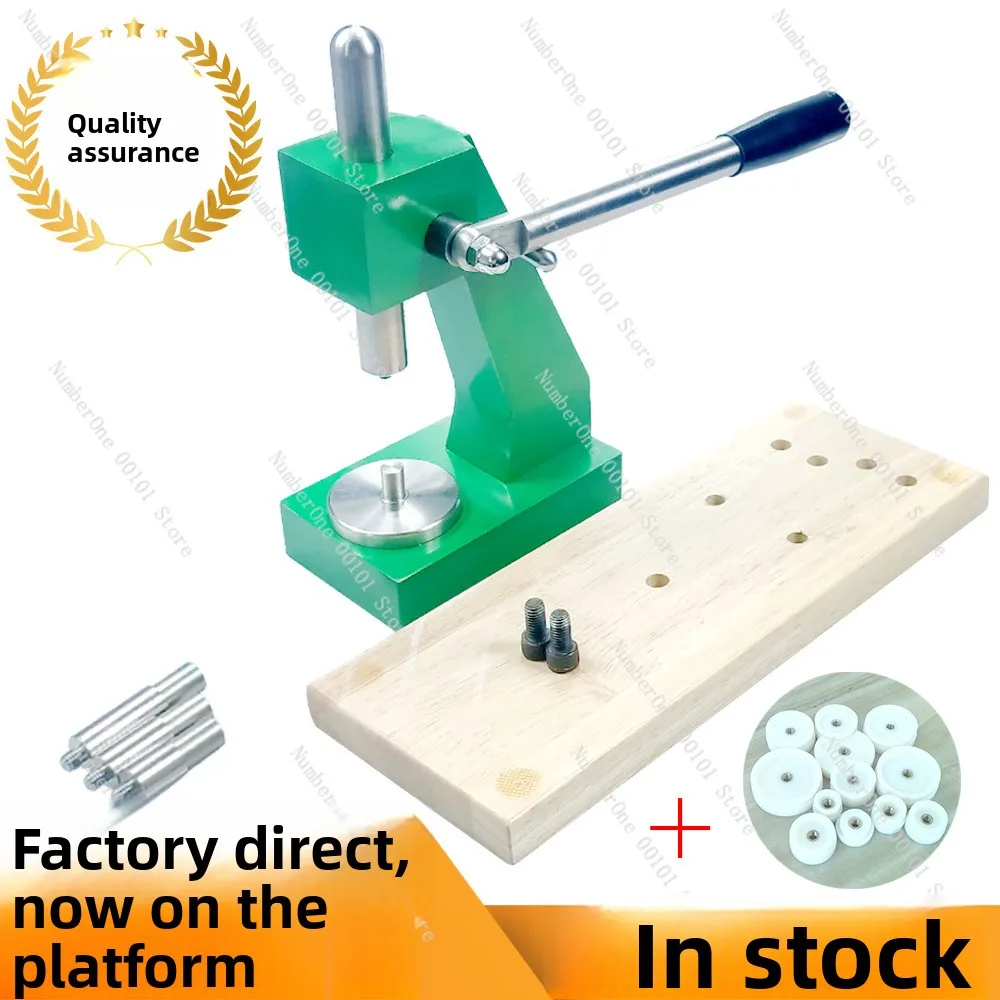Adjustable High Pressure Watch Back Case Pressing Machine, Universal Green Base Watch Rear Cover Capping Tool for Watch Repair