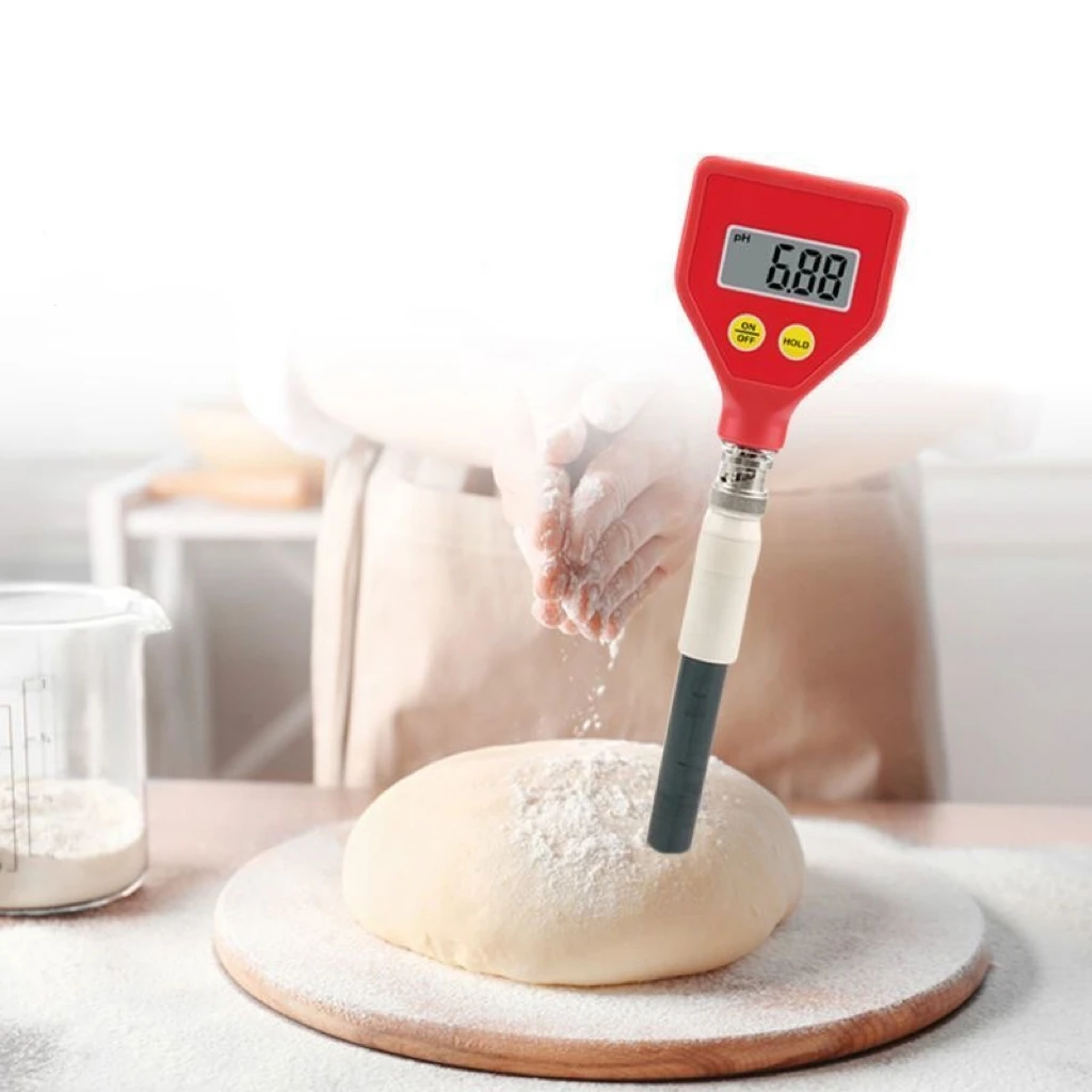 1PCS Dough Ph Meter; Skin Surface Paper Plane Solid Ph Meter; Portable Acidity Meter Tester