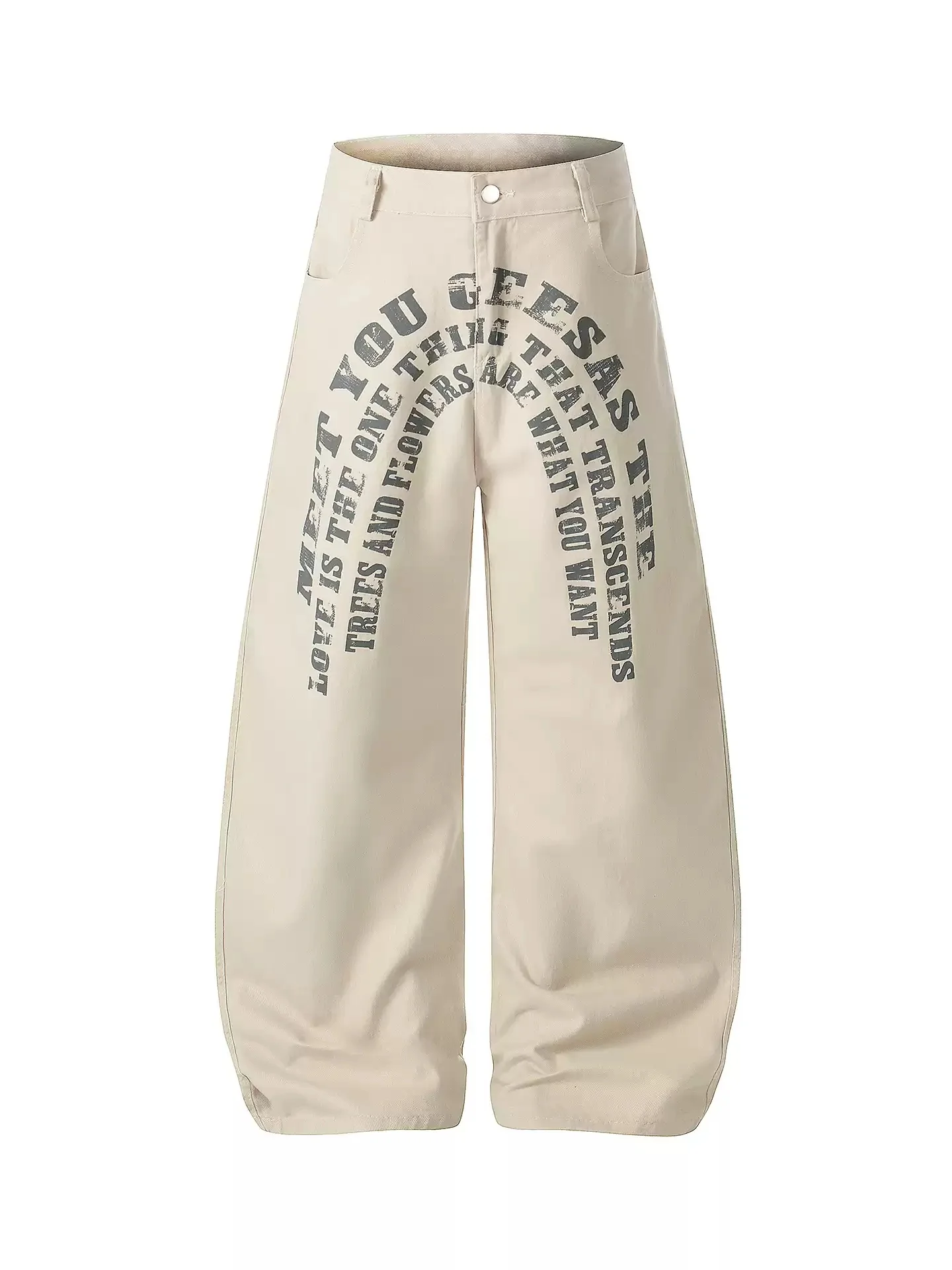 

Мужские брюки в американском стиле с принтом, модные, свободные, прямые, широкие, повседневные, длинные, новинка