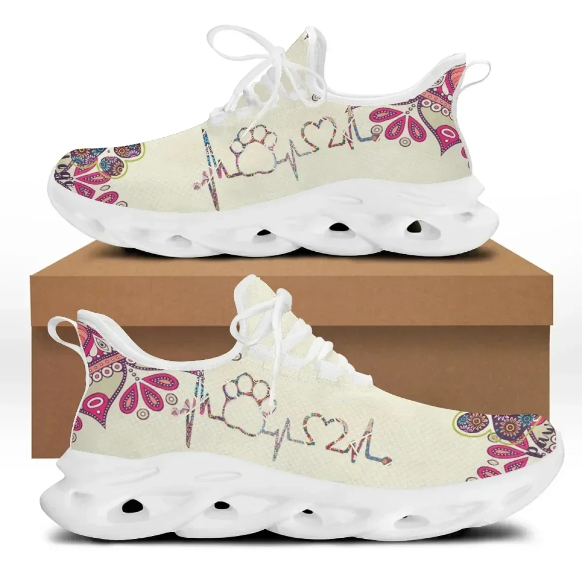 

Cute Dog Paw Women Sneakers Dog Scissors Purple Sneaker Shoes Women Wear-resistant Flat Footwear Zapatos Planos