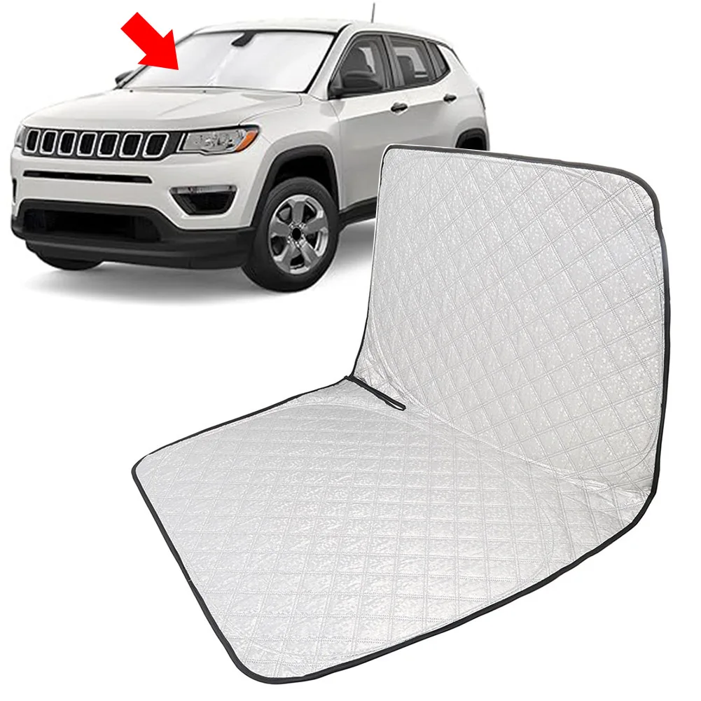 

Car Foldable Front Windshield Sun Shade Visor Protector Custom For Jeep Compass 07-17 Wear Resistant