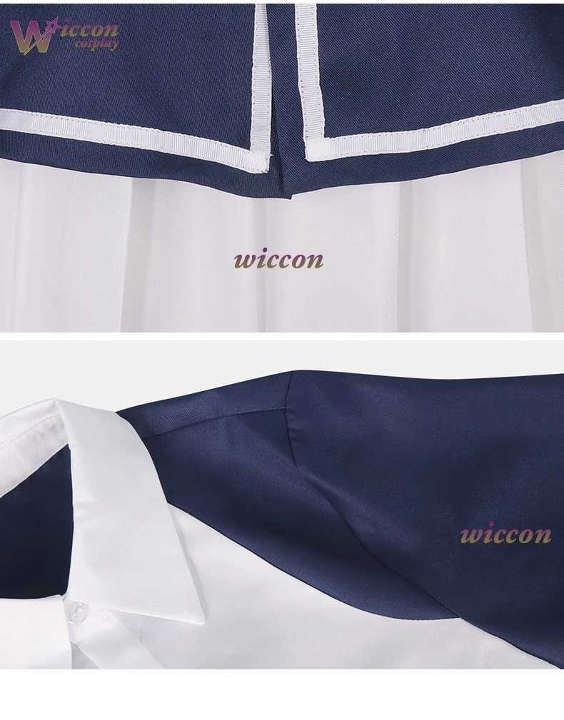 أنيمي الزي زومبي لاند ساغا هانا ساكورا زومبي أيدول أداء الهالوين تأثيري حلي شعر مستعار كامل لوليتا فستان زي مدرسي #6