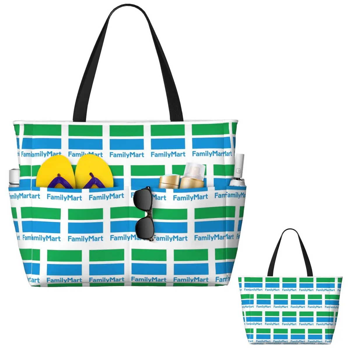 

Family Mart Beach Tote Bag Sport Gym Yoga Duffle Large Tote Bag Women Travel Bag Fitness bag