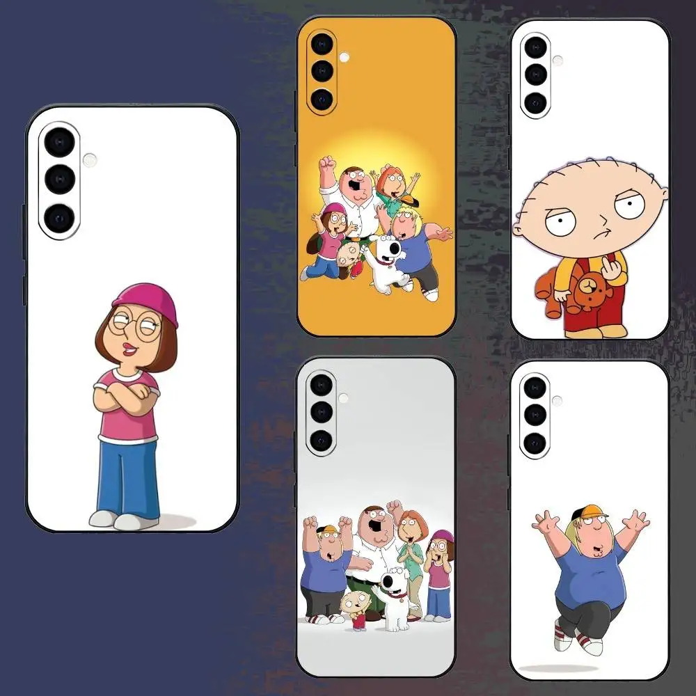 

F-Family G-Guy Phone Case For Samsung Galaxy A73,A72,A71,A70,A52,A51 Others Soft Black Cover