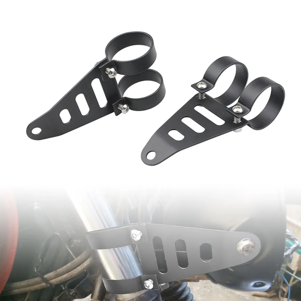 

Motorcycle Headlight Holder Mount Headlight Bracket Front Bumprt Fork Clamp Kit Headlamp Accessories