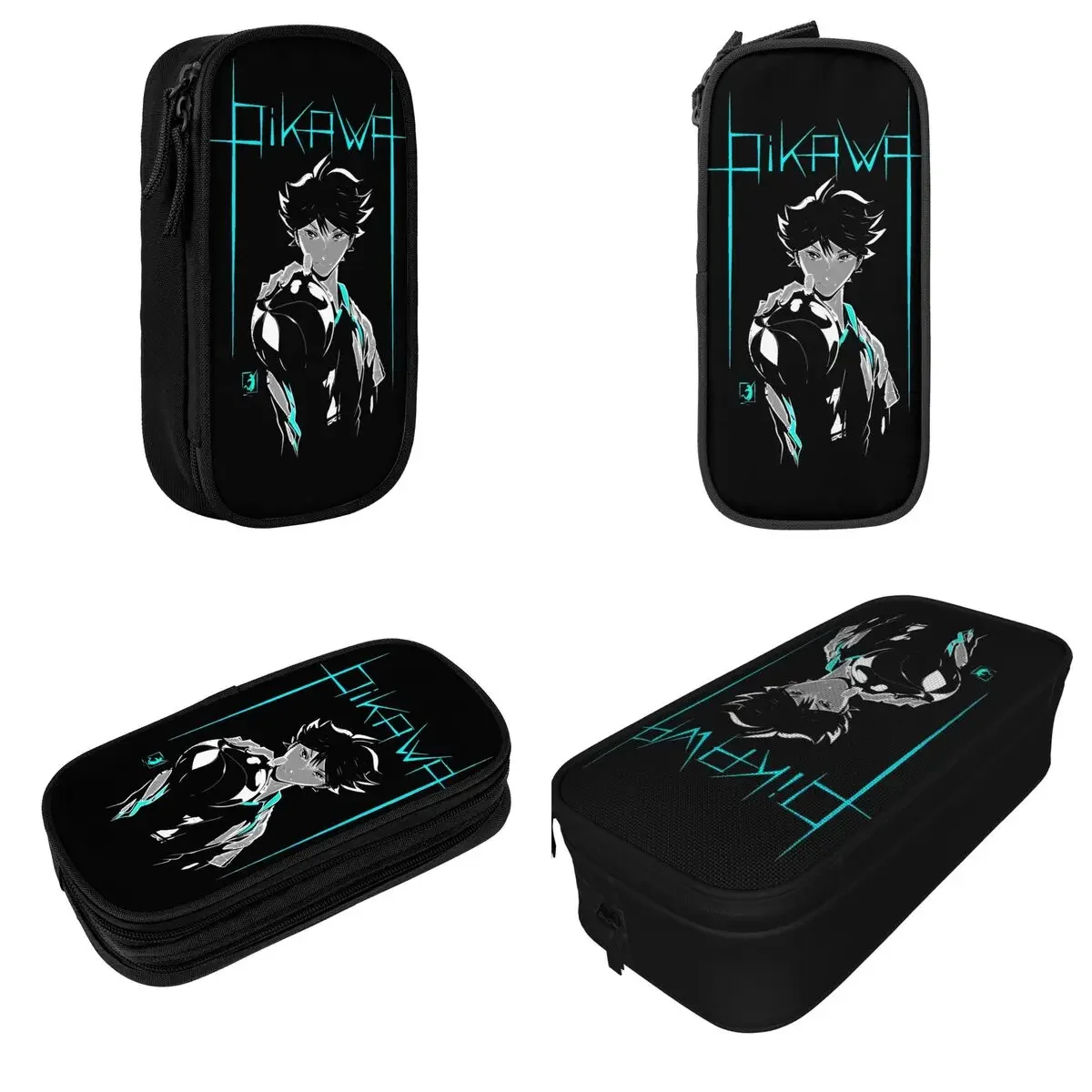 Haikyuus Oikawa Anime Pencil Cases Pen Holder Bags for Student Big Capacity Office Gift Pencilcases