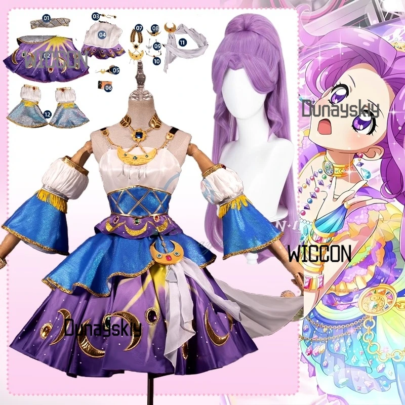 

Aikatsu Kanzaki Mitsuki Cosplay Costume Lolita Dress Virgo Halloween Suits Stage Clothes Anime For Women Halloween Carnival