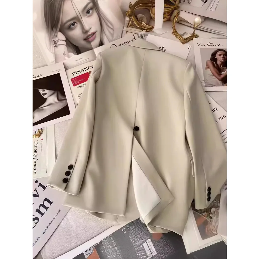 

Casual Style Women's Suit Jacket High Quality Spring Autumn New Fashion Elegant Small Size Popular Long Sleeve Polyester