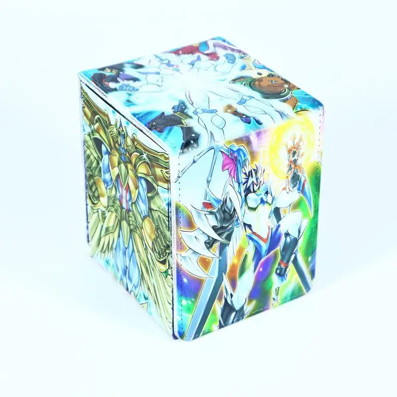 

Ю-Ги-О! Коробка для хранения карт Elemental Hero Neos OTCG DIY, большая вместимость, из утолщенной кожи, для коллекционных аниме-игровых карт