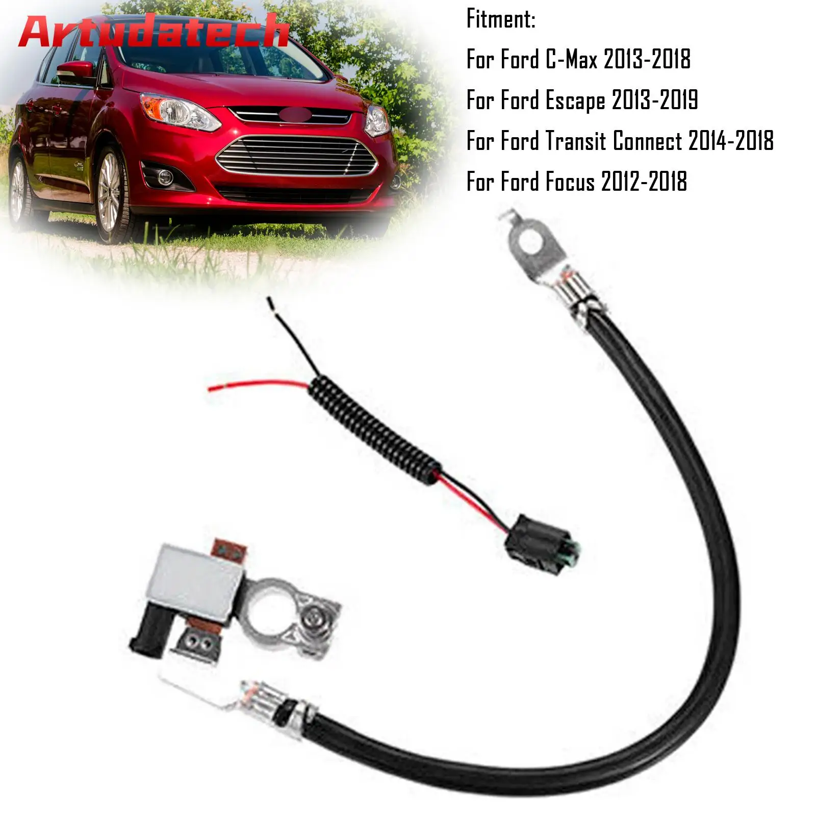 

Artudatech Negative Battery Cable Sensor ASSY AV6Z-10C679-P For Ford Focus Escape 2012 2013 2014 2015 2016 2017 2018 2019