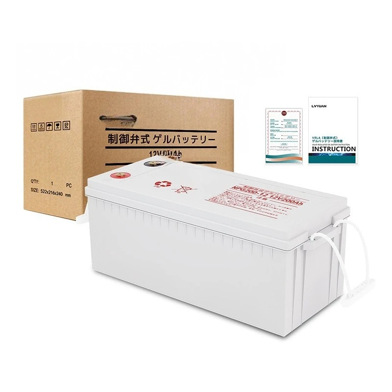 

12V200AH solar colloidal battery NPP maintenance-free lead-acid energy storage battery