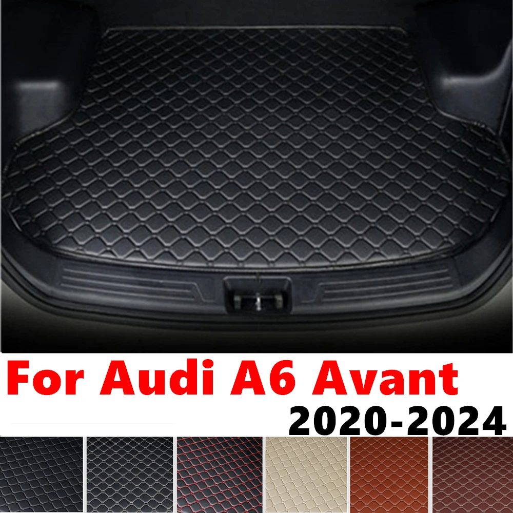 Car trunk mat for AUDI A6 Avant 2024 2023 22-2020 Rear Cargo Liner Protect Cover Interior Accessories Tail Boot Tray luggage Pad