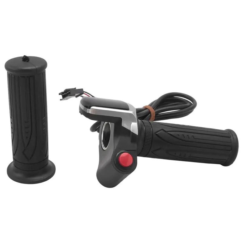 

NEW HOT In Stock-Scooter Throttle Handle With LCD Display Handle Throttle For 36V Twist Throttle Scooter E-Bike Parts