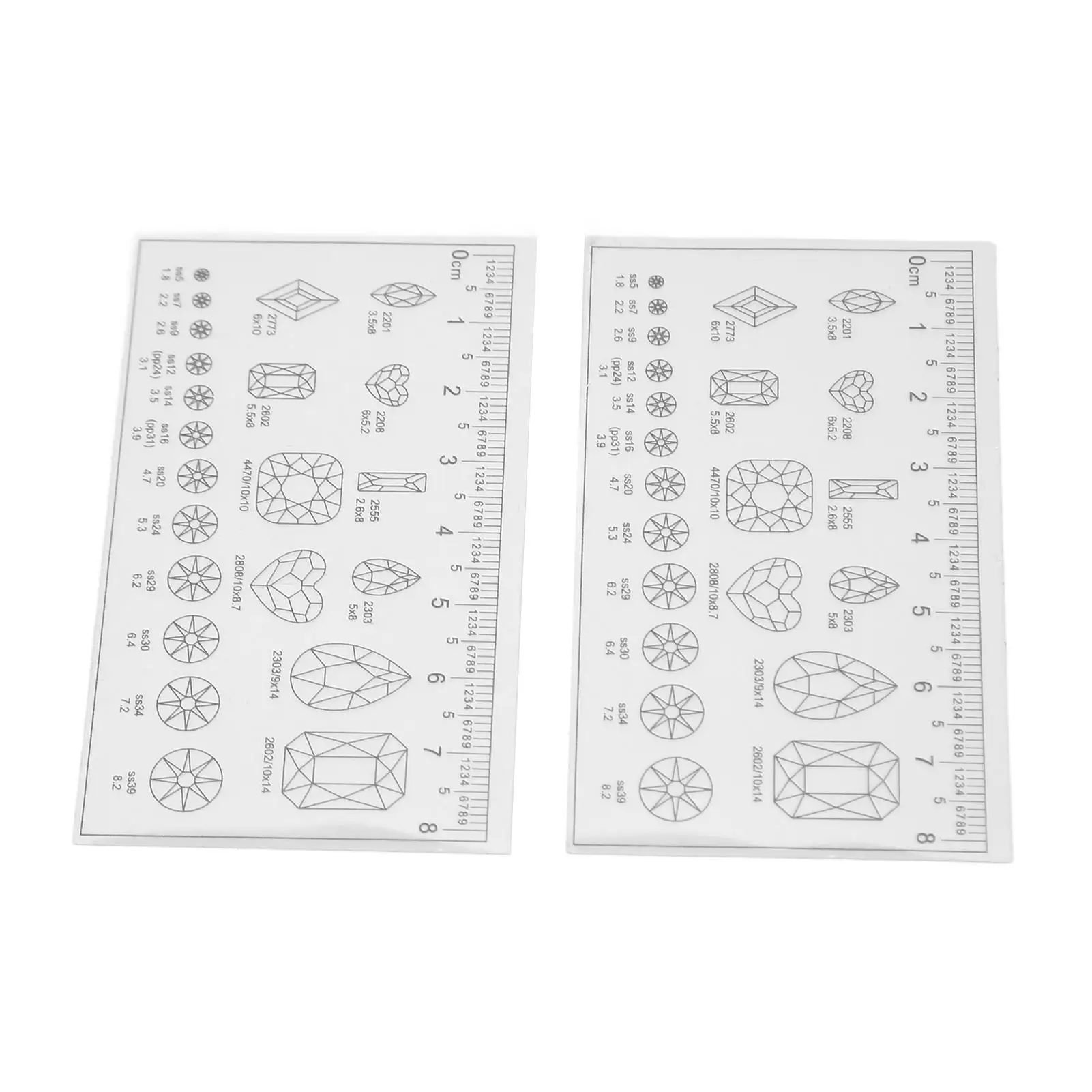 10pcs Flexible Nail Art Ruler Ultra Thin Portable Transparent Acrylic Manicure Set for Perfect Nail Design