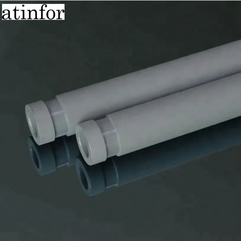 atinfor Contact us for a quote Si3N4 Silicon Nitride Bonding SiC Silicon Carbide Thermocouple Protection Ceramic Tubes