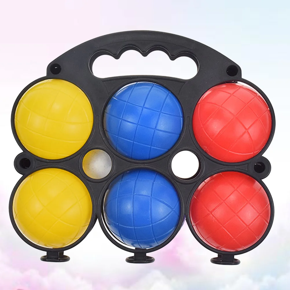 6Pcs Bocce Ball Set Includes Carrying Case for on The Go Fun Engaging Skill Based Game for Kids Adults Beach Picnic