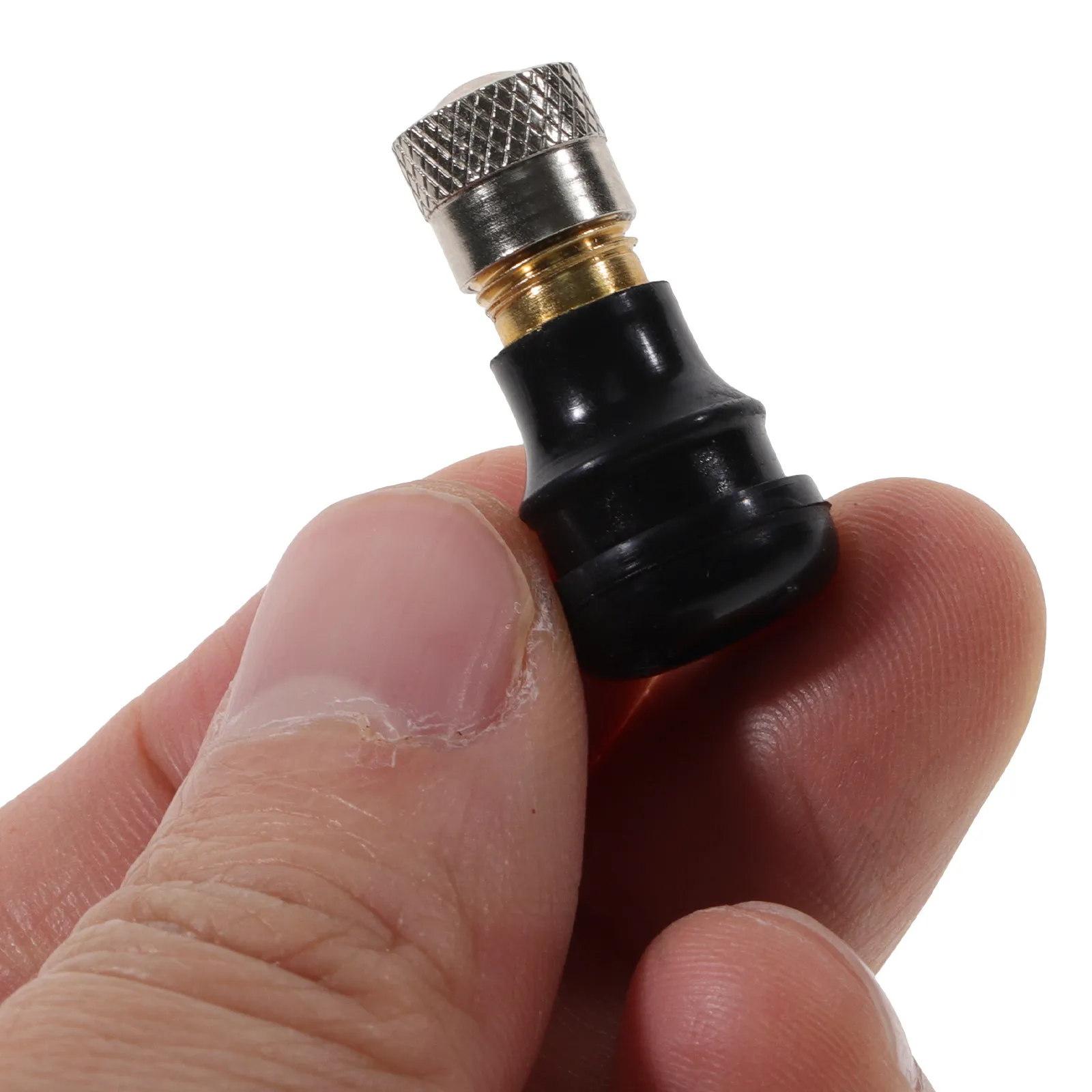 

Tubeless Electric Scooter Valve Snap-in Stem Valve for Vacuum Tire Inflation Aperture Under 9Mm Compatible with Front Rear