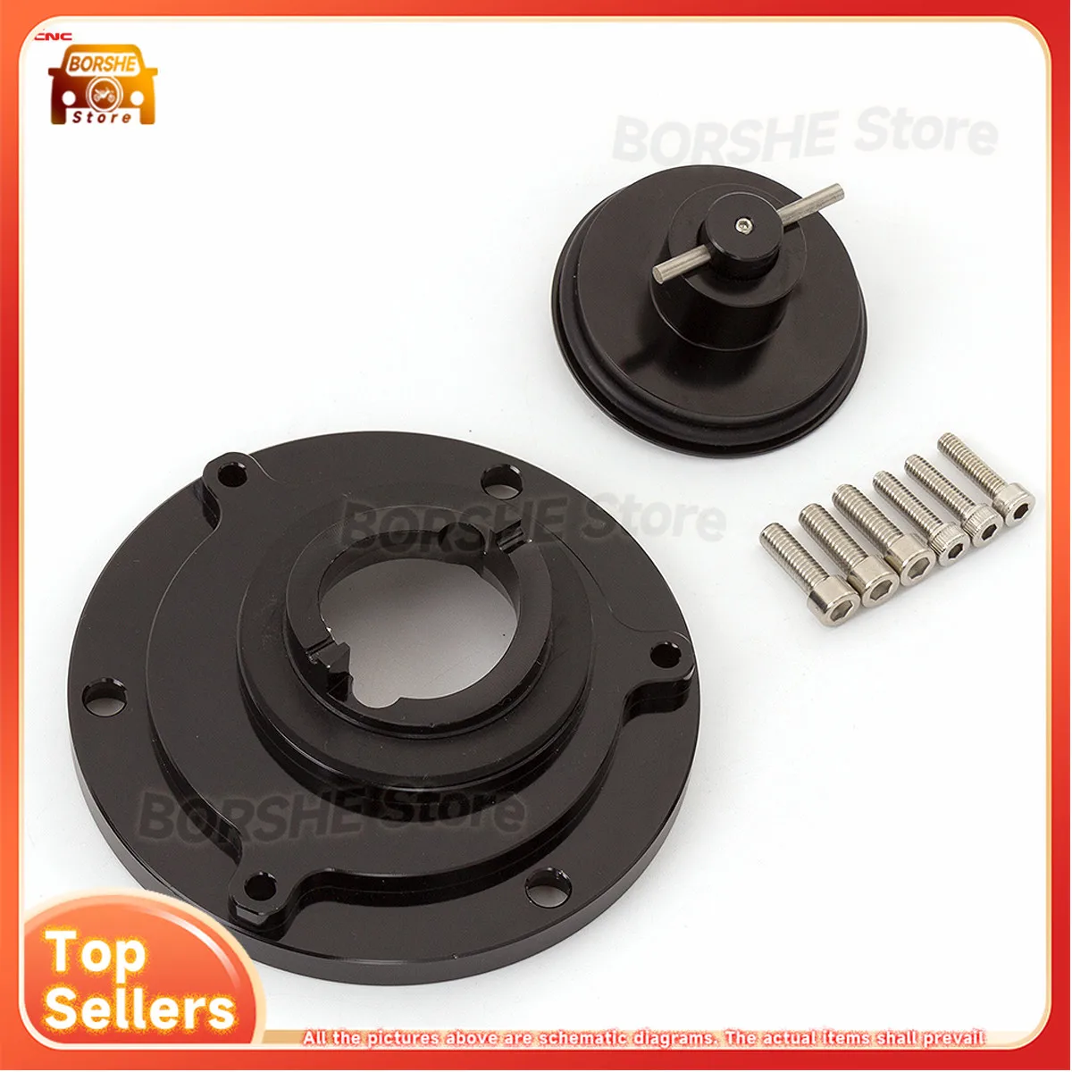 2026 مناسبة لغطاء الخزان للدراجة النارية RS125 RS250 Shiver 750 RSV 1000 Tuono