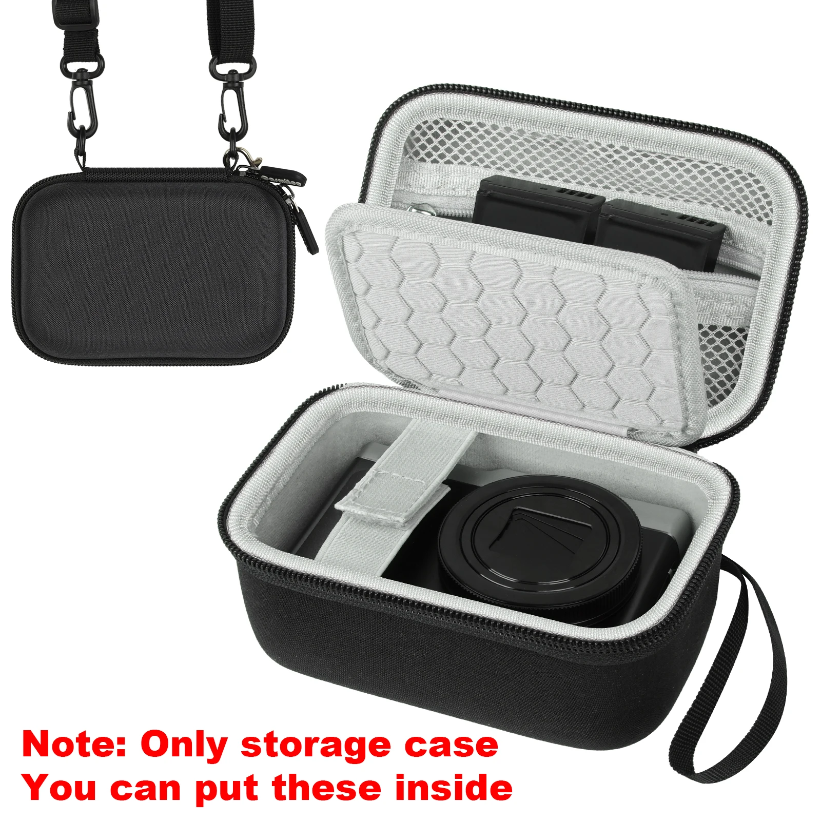 Compatible con Panasonic Lumix DC-TZ99-K (Solo Estuche Vacío) Estuche de Almacenamiento Dedicado, Bolsa para Cámara, Estuche Protector para Viajes, Alta Calidad