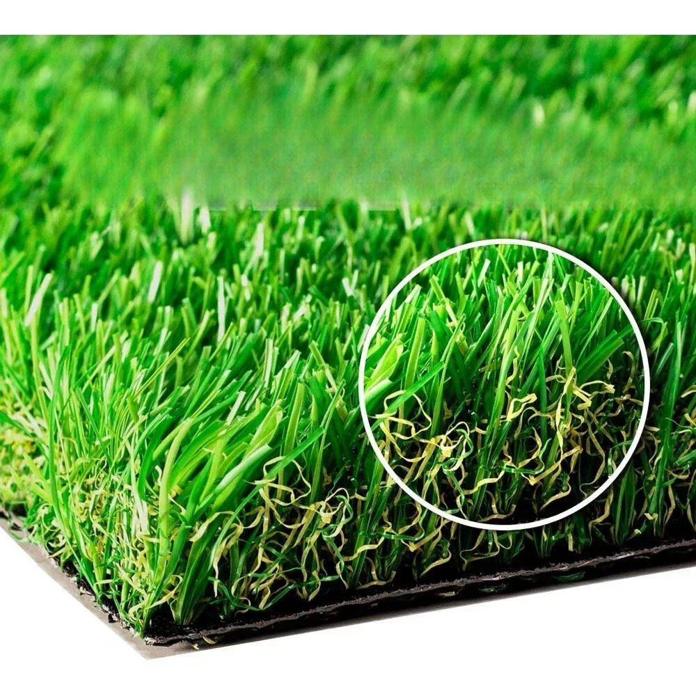 fake Grass Plastic with Rubber Backing Material，Realistic Indoor/Outdoor Artificial GrassTurf 6.5 FT X 10 FT fake Grass