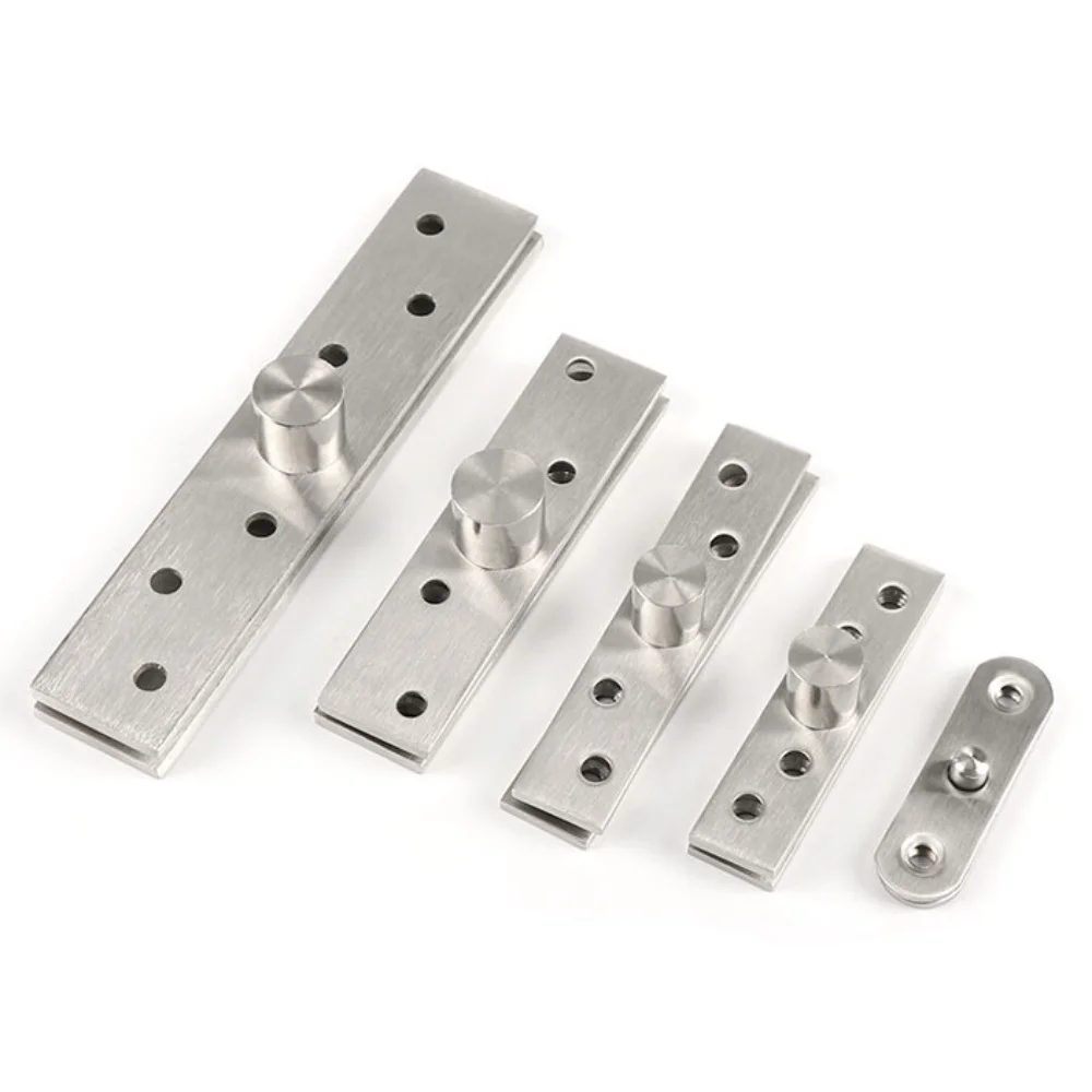 1 Set Stainless Steel Rotating Door Hinge 270 360 Degree Hidden Pivot Heavy Duty Concealing Central Offset Revolving Door Hinge