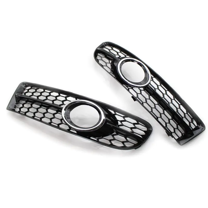 Highly Recommended Front Bumper Honeycomb Mesh Fog Light Grille Cover For A4 B7 S4 B7 A4 S-Line 2005-2008 8E0807681F 8E0807