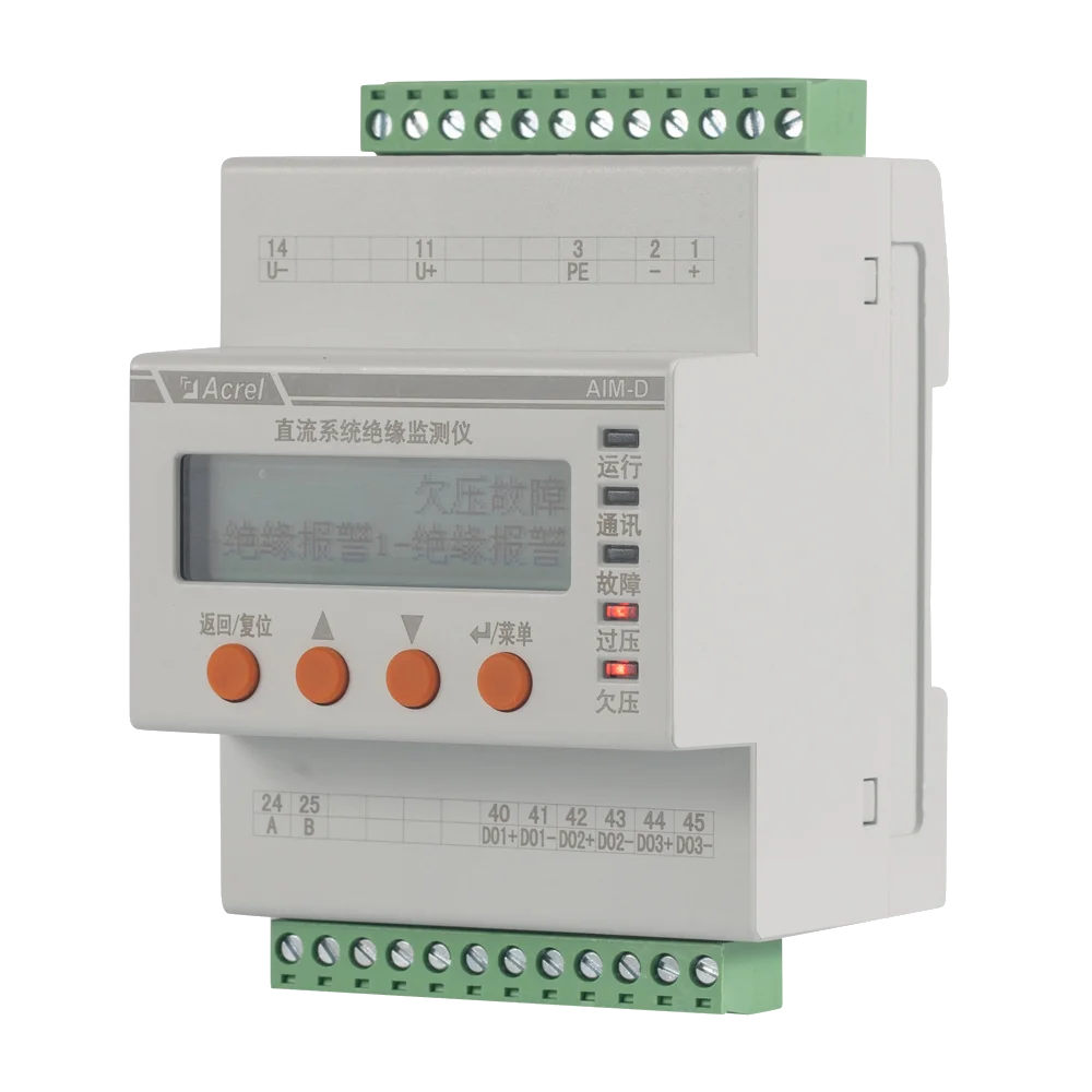 IMD DC Insulation Monitoring Device for EV Charger AIM-D100-TH DC Industry Isolated Monitor with Lcd Display