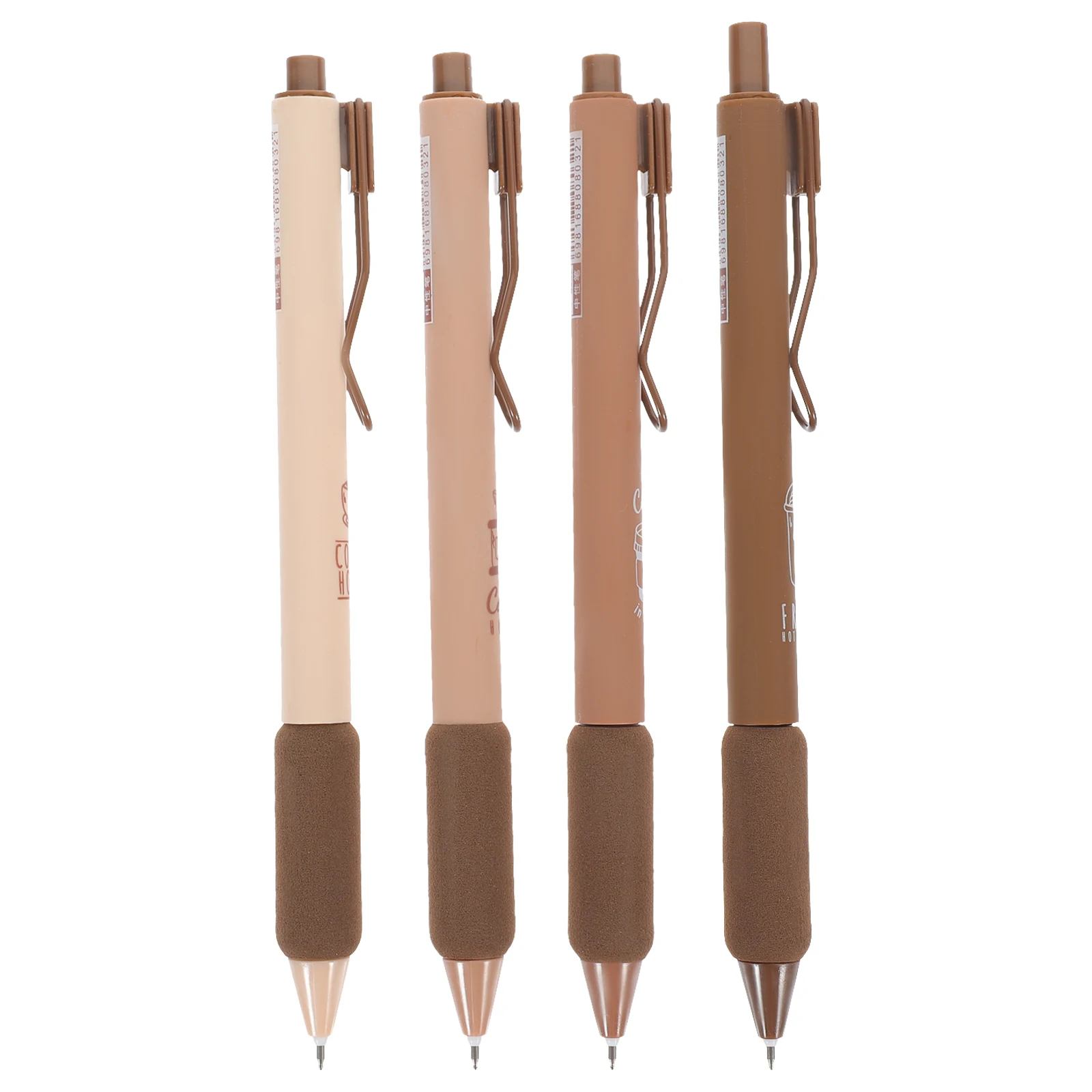 

4Pcs Comfortable Grip Gel Pen Quick Dry Ink Click Pen for Journaling Notes Coloring Books Writing Tools Black Pens