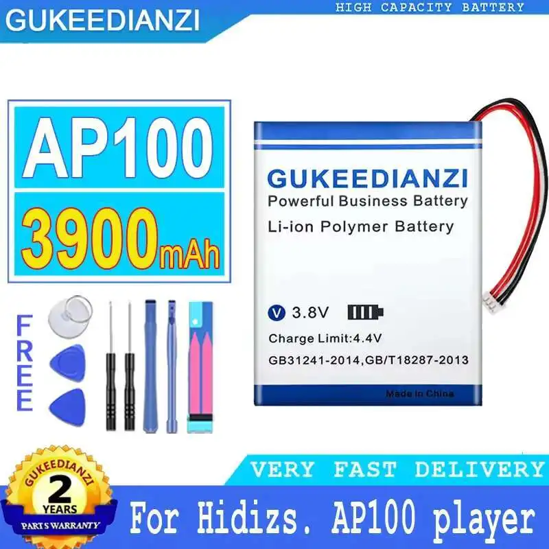 

3900Mah Long-Lasting Performance For Hidizs. AP100 Player Portable Music Battery