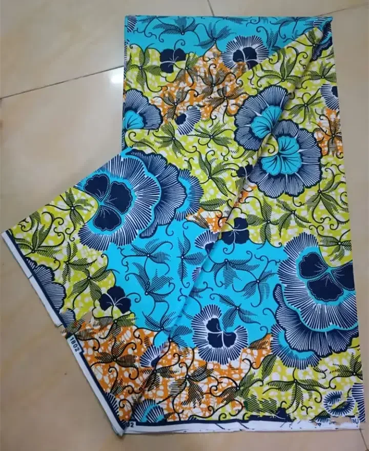 Ankara Wax Fabric 2023 High Quality African Wax Print Fabric 100% Cotton Soft African Guaranteed Veritable Real Wax for Dresses