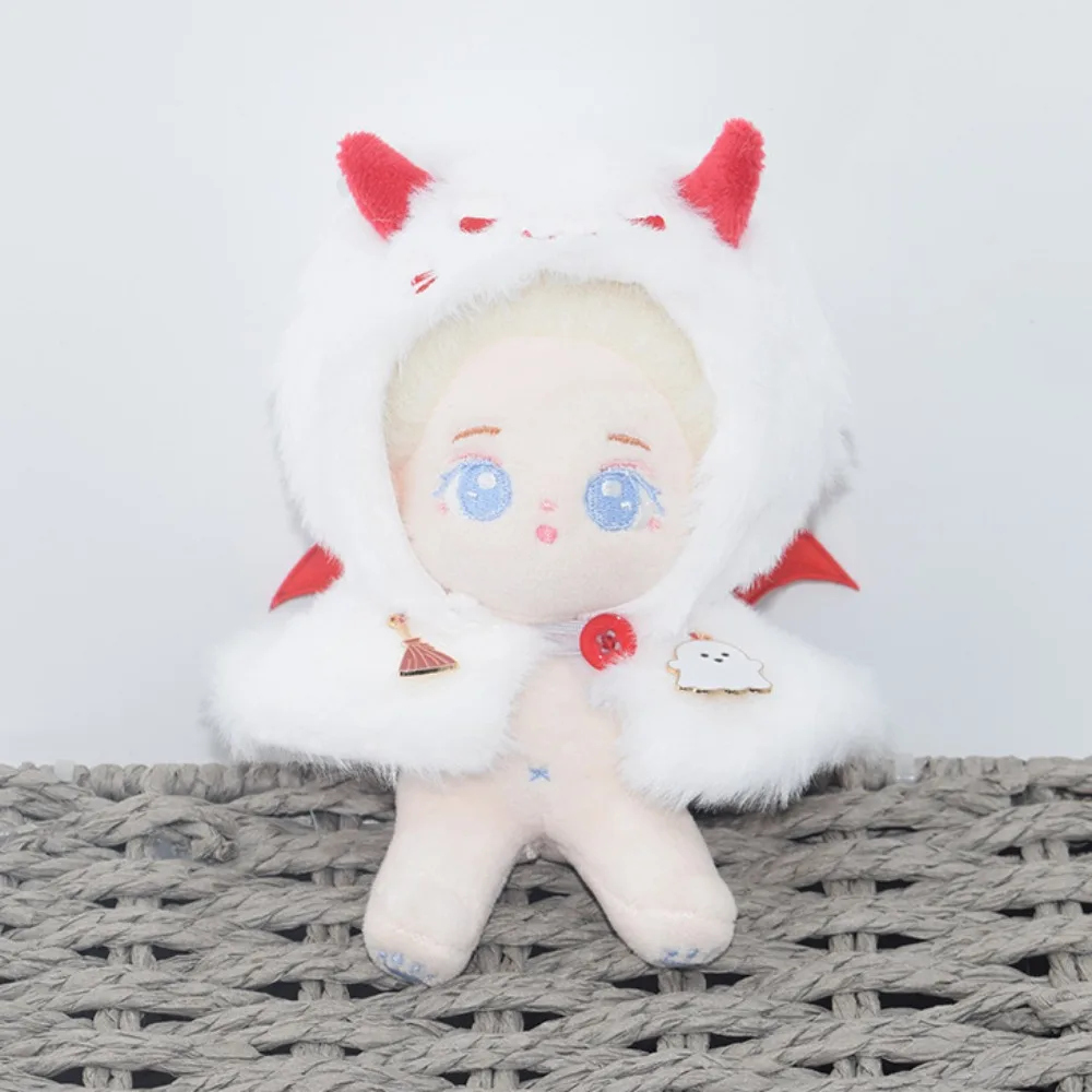 

Cloak 10CM Cotton Doll Clothes Cat Hat Shawl Stuffed Doll Clothes Cartoon Replacement Toys Clothes Girl Gift