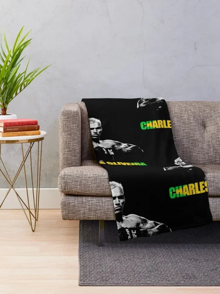 Charles Oliveira Essential T-Shirt Throw Blanket Hairys Baby Nap Blankets