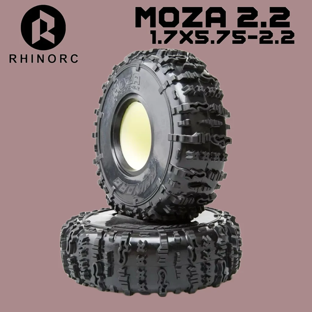 RHINORC R57501 2.2" Cheater Tires - High Viscosity Rubber & Narrow Profile - Sporty Class Dominator Set (2PCS)