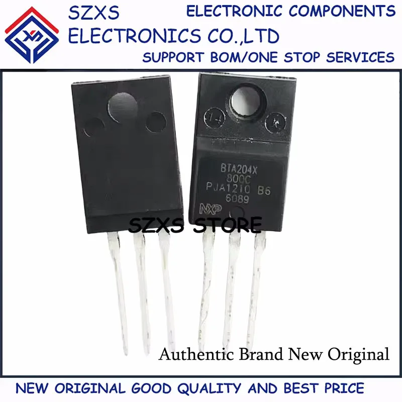 New Original 10Pcs BTA204X-800C TO-220F 800V 4A Triac Transistor In Stock Electronic Components Good Quality