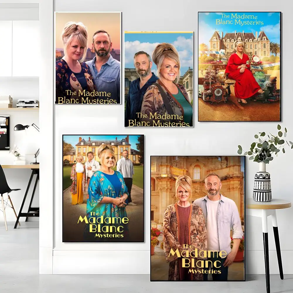 tv series T-The Madame Blanc Mysteries-S Painting Calligraphy Boho Botanical Decor for Living Room Elegant Home Style