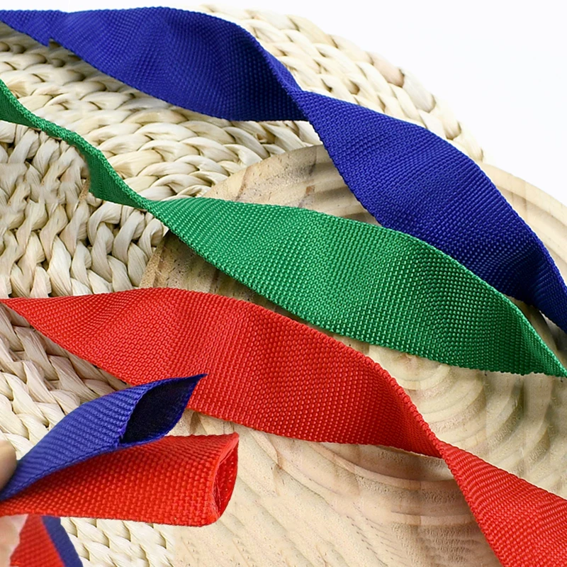 

5/10/20M Meetee Double-layer Tubular Webbing 30mm Shoulder Bag Strap Hollow Ribbon Band Dog Collar Tape Clothes Decor Lanyard