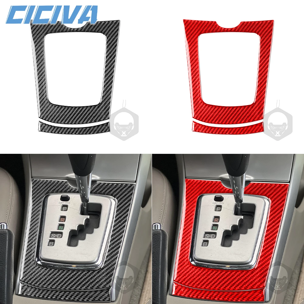 

For Toyota Corolla 2009-2013 Carbon Fiber Shift transmission panel frame Car inside Decoration Accessories Sticker