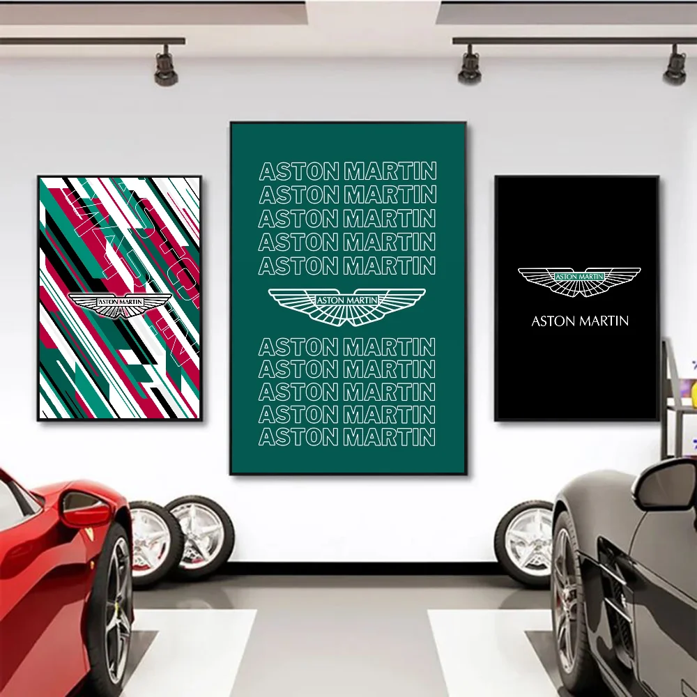 

Cool Car Aston Martin Self-adhesive Art Waterproof Paper Sticker Coffee House Bar Room Wall Decor