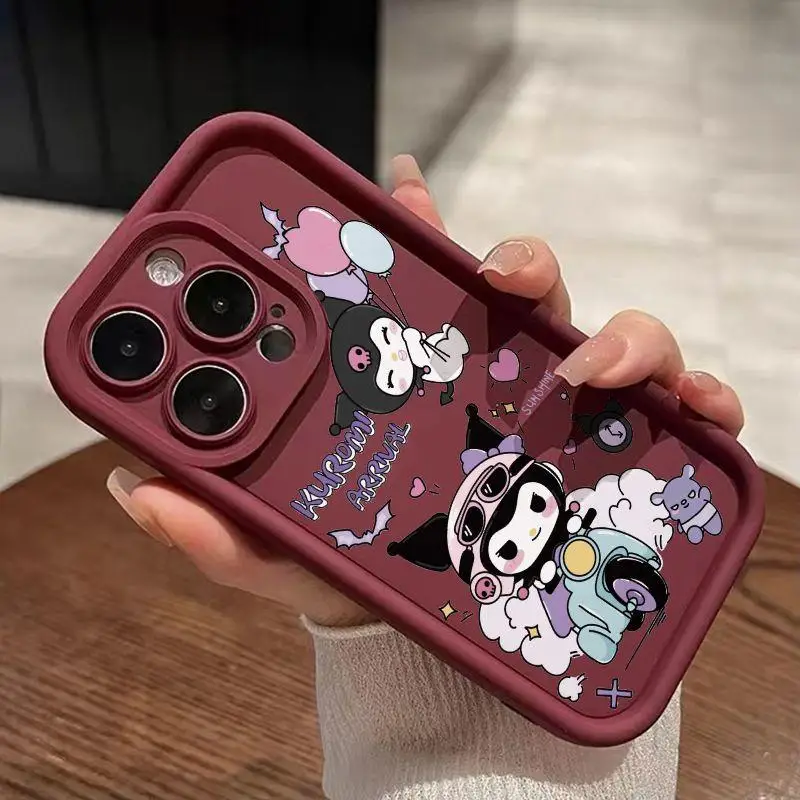 Sanrio dibujos animados Kuromi funda de teléfono para Google Pixel 7 8 9 Pro XL 7A 8A 7Pro 8Pro fundas traseras suaves a prueba de golpes