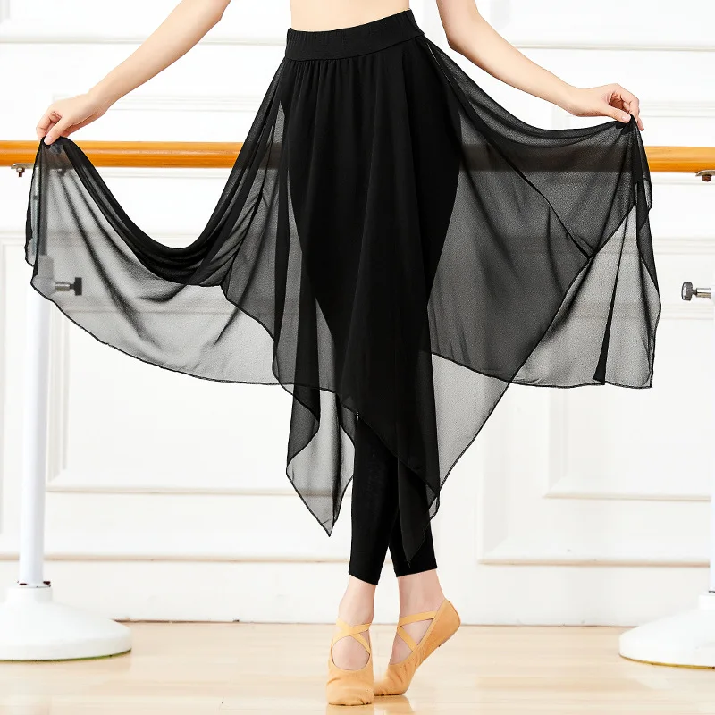 

Брюки для латинских танцев, юбка, тренировочные брюки, платье, костюм для современного танца, длинные марлевые брюки для латинских танцев, балетные тренировочные брюки