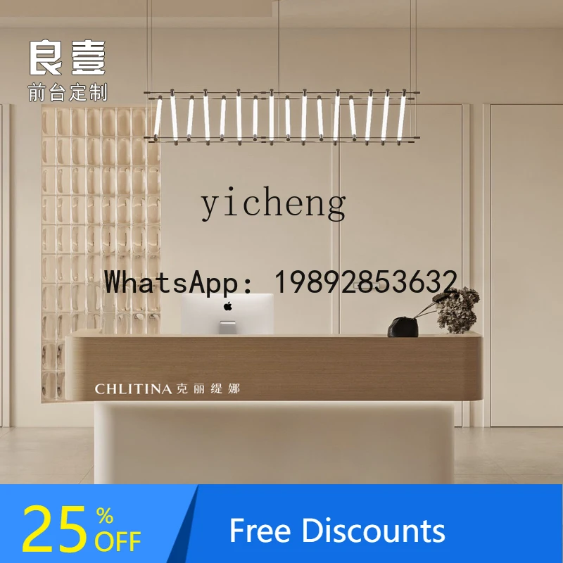 Cabinet minimalist log wind bar counter clothing store cashier health center homestay beauty salon reception desk Cabinet