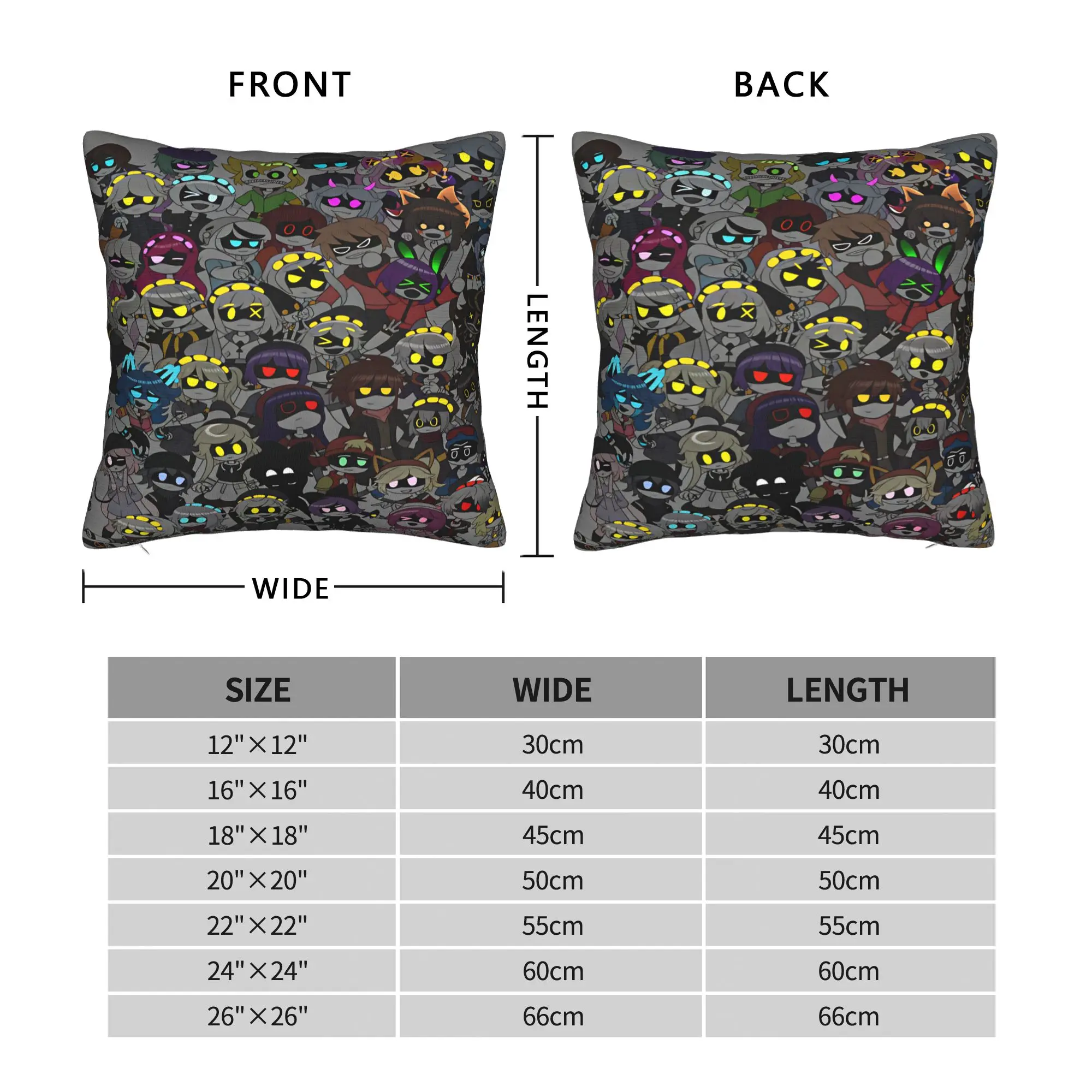 Murder Drones Cartoon Animation Pillow Case  Morden Pillow Cover Comfy Pillowcases For Living Room Sofa