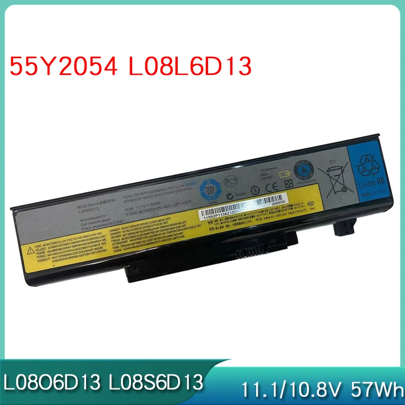 НОВЫЙ 455Y2054 L08L6D13 L08O6D13 L08S6D13 10,8 В 57 Втч аккумулятор для ноутбука Lenovo IdeaPad Y450 Y450A Y450G Y550 4186 Y550A Y550P
