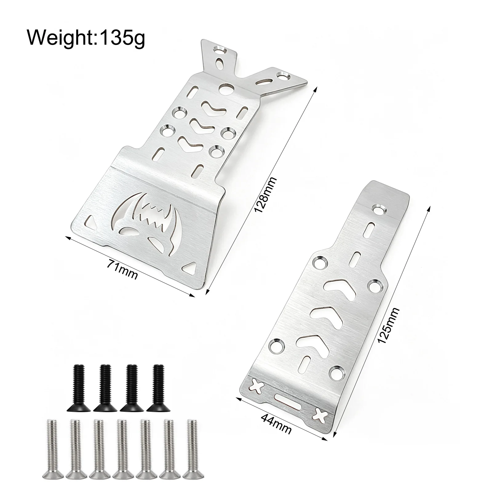 MJX Hyper Go 10210 Stainless Steel Chassis Armor Guard Protection Protector Skid Plate RC Car Upgrade Parts Accessories