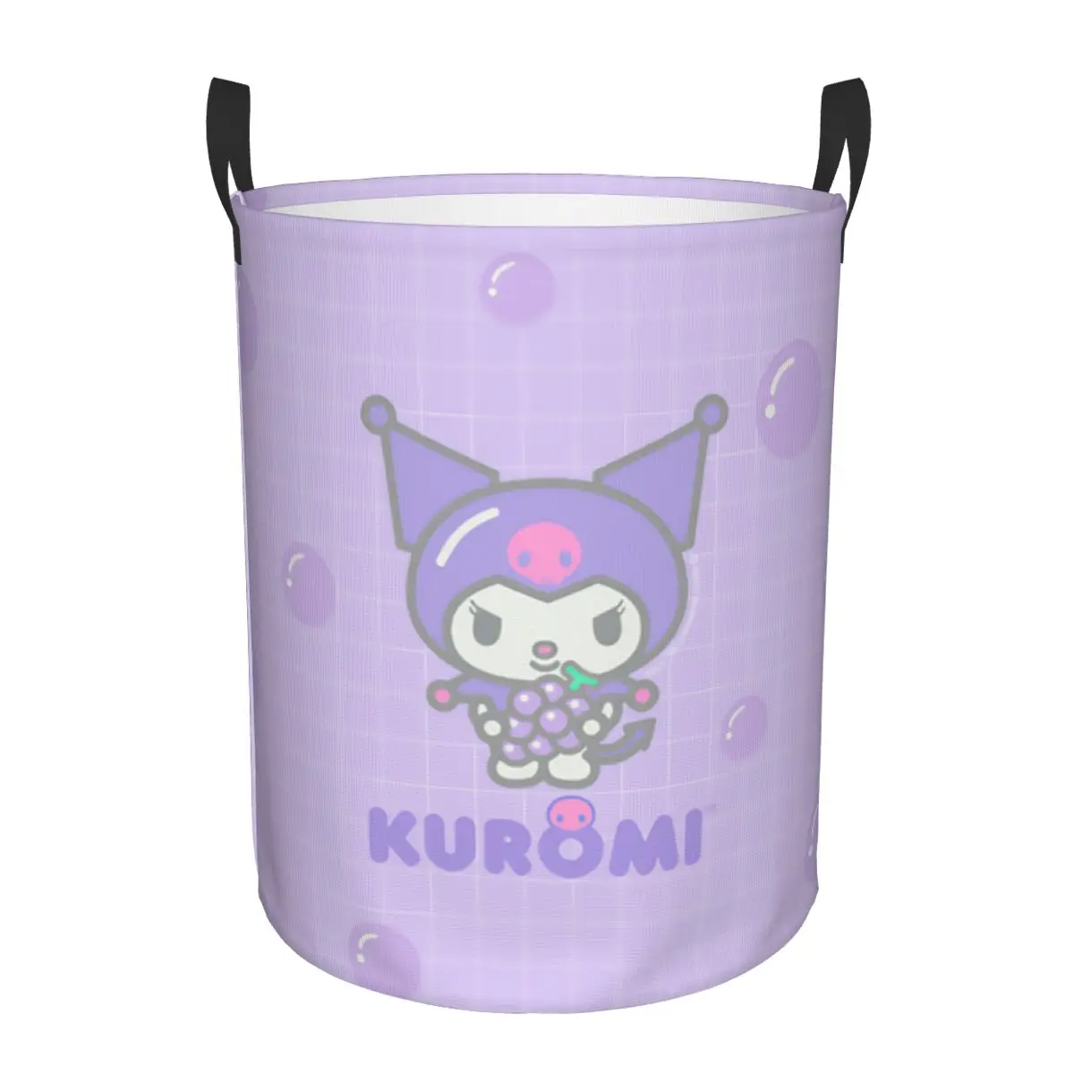

Kuromi Fun Sanrio Корзина для хранения одежды Коробка-органайзер Контейнеры для игровой комнаты