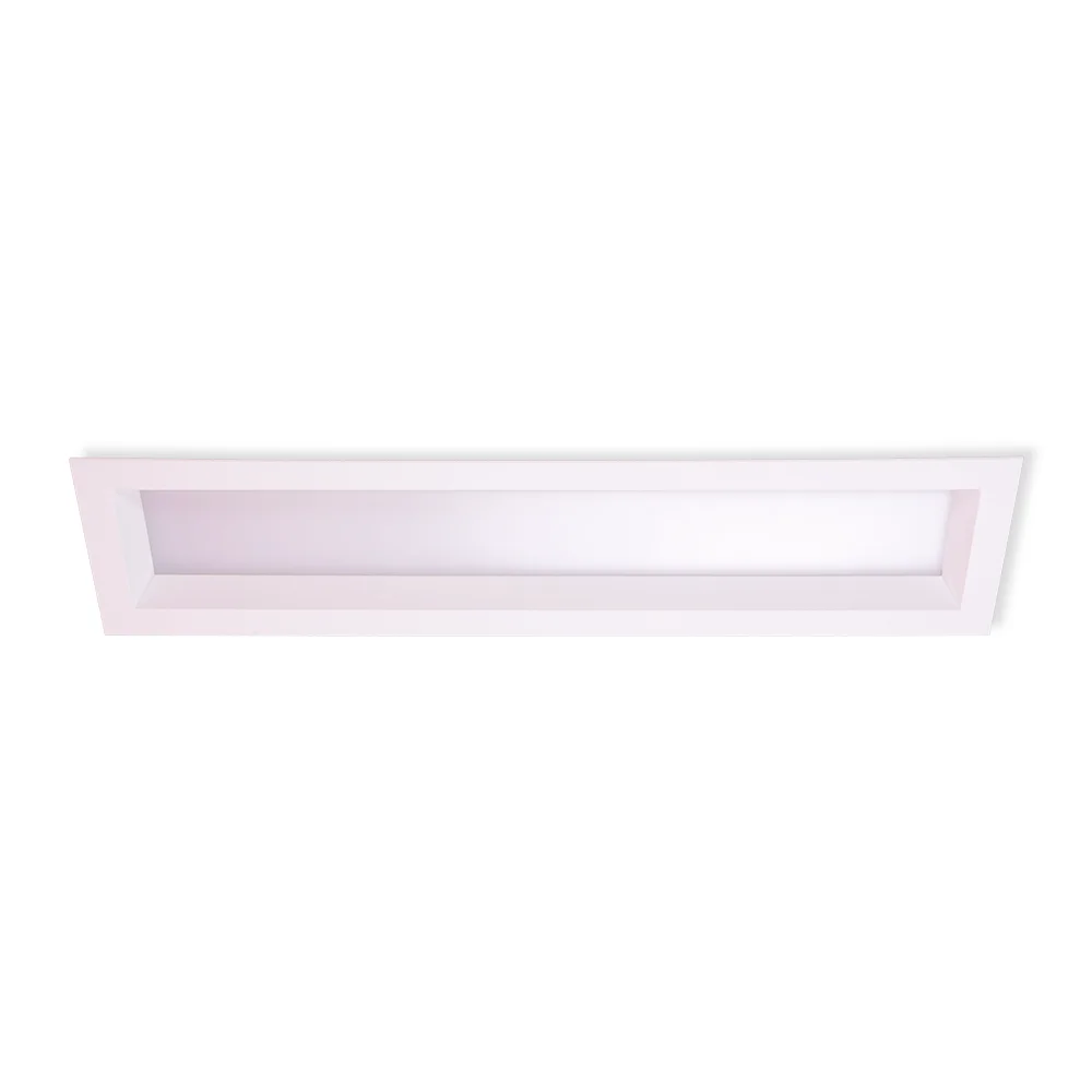 Luminaire Embed Ibiza Rectangular Recessed Aluminum and Acrylic 2xT8 125CM - D & D Lighting EM-531