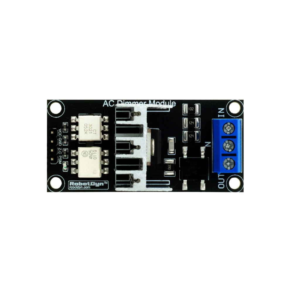 Imagem -03 - Módulo Dimmer de Luz ac para Lâmpadas Elementos Fans Bombas Air Cleaner Canal 8a 3.3v 5v Logic ac 50 h 60h Módulo Dimmer de Luz