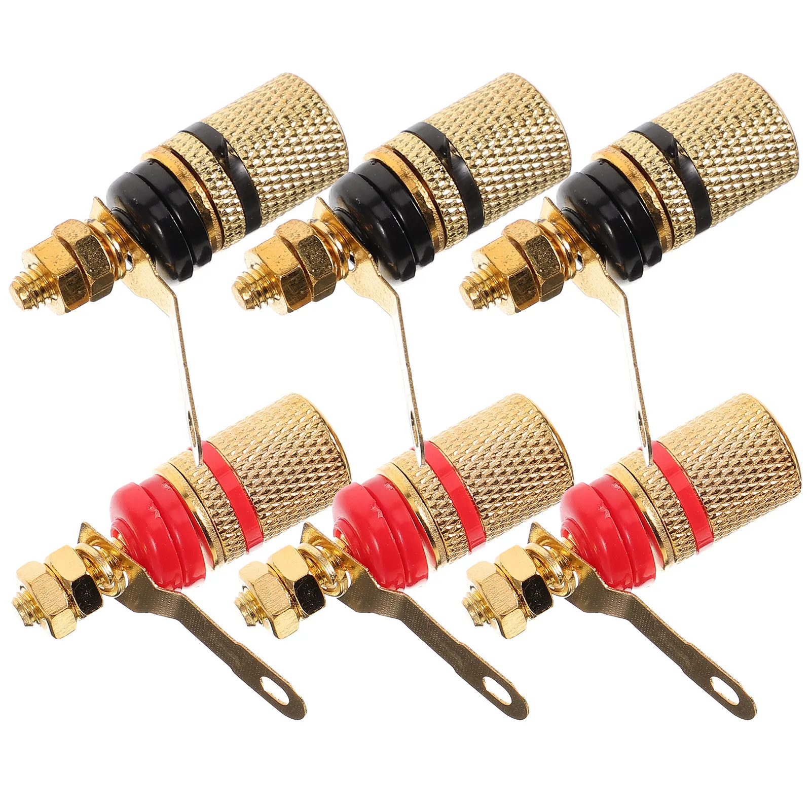 6 pcs Wire Terminal Electrical Connector Connectors Halloween Christmas New Year Banana Plugs Terminal Speaker Box Terminals