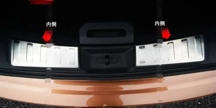 Rear inner Bumper Gate Trunk door sill Protector plate for Nissan Rogue  X-Trail 2014 2015 2016 17 18 19